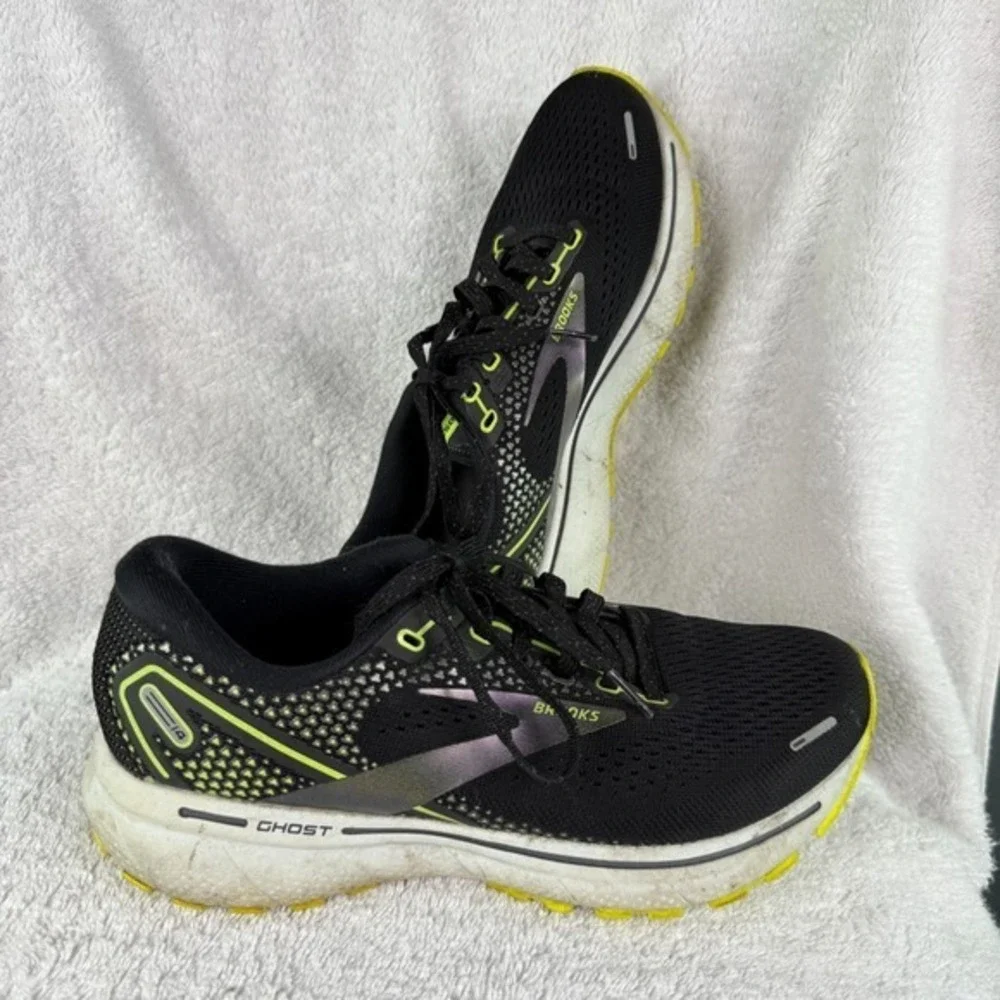 Brooks Women's Ghost 14 Sz 6.5M Black Athletic Sneakers Tennis Shoes 1203561B050